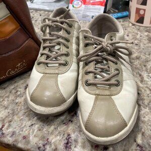 Vintage White Leather Bowling Shoes Size 7